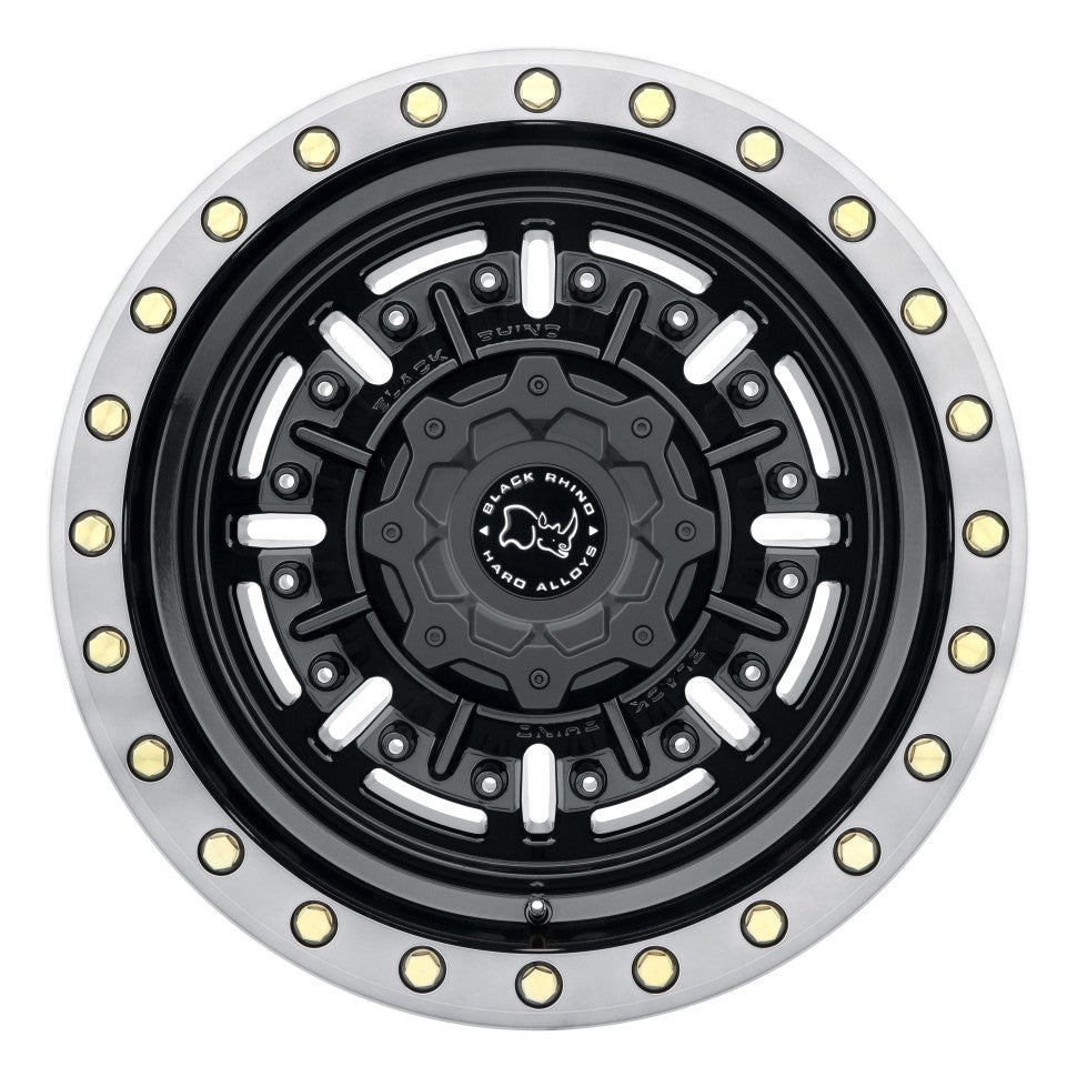 Black Rhino Abrams Gloss Gunblack with Machined Dark Tint Lip 17x9.5 ET-18