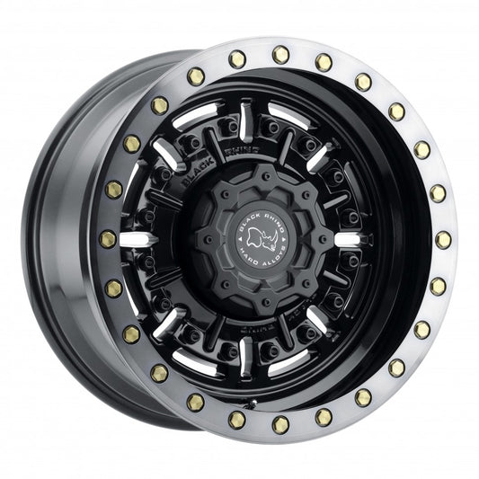 Black Rhino Abrams Gloss Gunblack with Machined Dark Tint Lip 17x9.5 ET-18